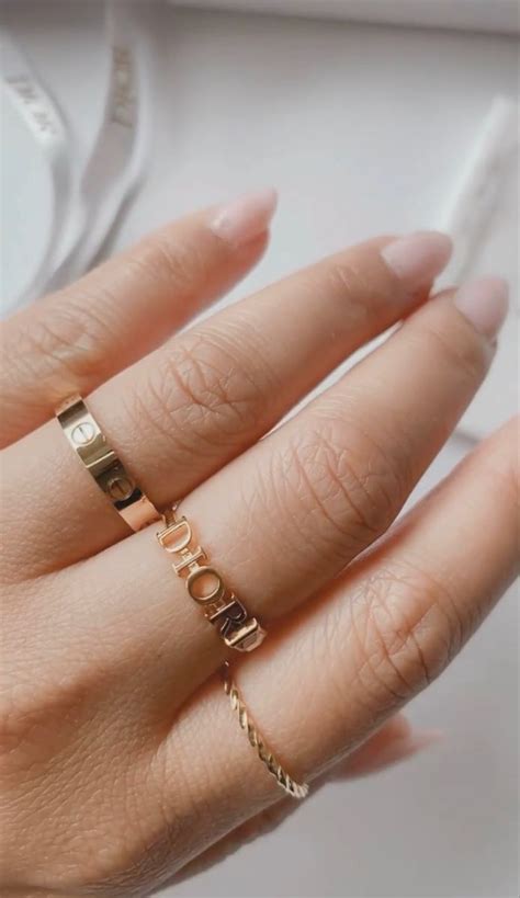 dior ring stack|dior jewelry for women.